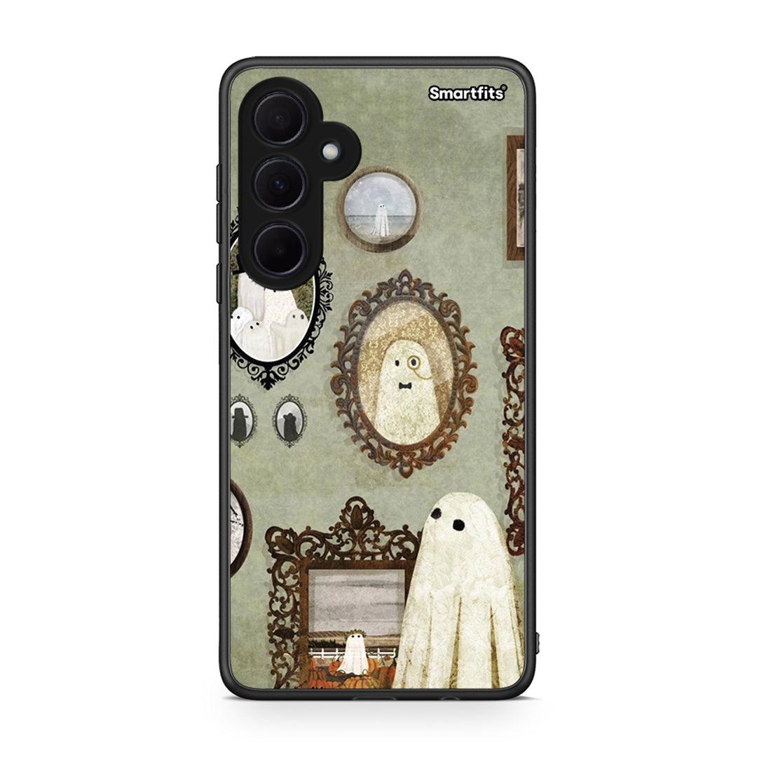 Samsung Galaxy A35 Halloween Ghost Season Θήκη από τη Smartfits με σχέδιο στο πίσω μέρος και μαύρο περίβλημα | Smartphone case with colorful back and black bezels by Smartfits