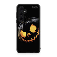 Thumbnail for Samsung Galaxy A35 Halloween Scary Pumpkin Θήκη από τη Smartfits με σχέδιο στο πίσω μέρος και μαύρο περίβλημα | Smartphone case with colorful back and black bezels by Smartfits