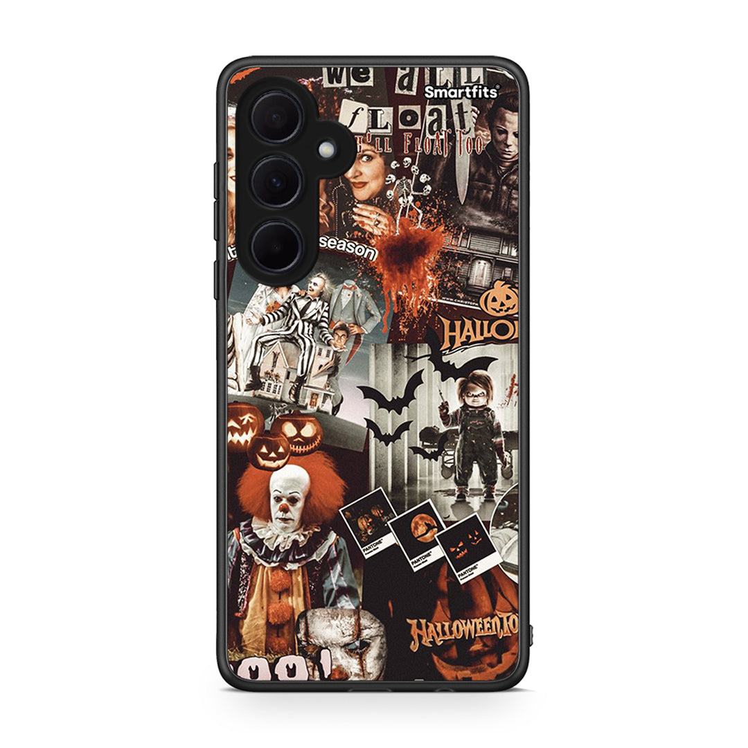 Samsung Galaxy A35 Halloween Spooky Season Θήκη από τη Smartfits με σχέδιο στο πίσω μέρος και μαύρο περίβλημα | Smartphone case with colorful back and black bezels by Smartfits