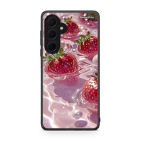 Thumbnail for Samsung Galaxy A35 Juicy Strawberries θήκη από τη Smartfits με σχέδιο στο πίσω μέρος και μαύρο περίβλημα | Smartphone case with colorful back and black bezels by Smartfits