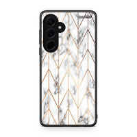 Thumbnail for 44 - Samsung Galaxy A35 Gold Geometric Marble case, cover, bumper