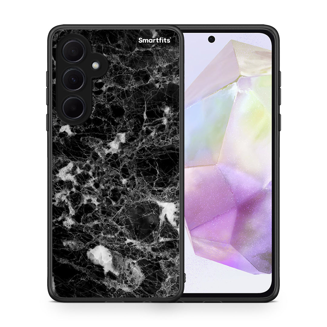 Θήκη Samsung Galaxy A35 Male Marble από τη Smartfits με σχέδιο στο πίσω μέρος και μαύρο περίβλημα | Samsung Galaxy A35 Male Marble case with colorful back and black bezels