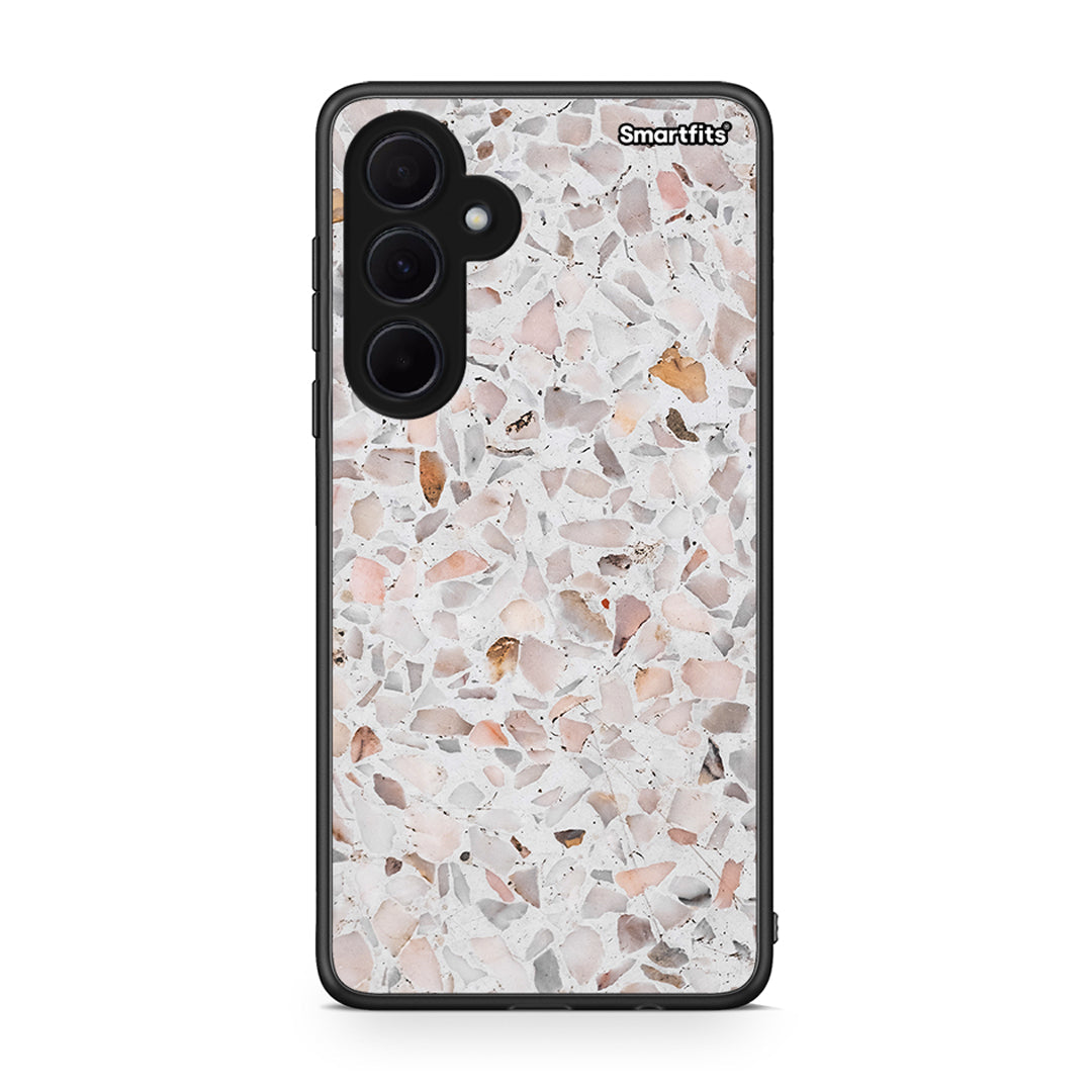 Samsung Galaxy A35 Marble Terrazzo θήκη από τη Smartfits με σχέδιο στο πίσω μέρος και μαύρο περίβλημα | Smartphone case with colorful back and black bezels by Smartfits