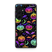 Thumbnail for Samsung Galaxy A35 Neon Halloween θήκη από τη Smartfits με σχέδιο στο πίσω μέρος και μαύρο περίβλημα | Smartphone case with colorful back and black bezels by Smartfits