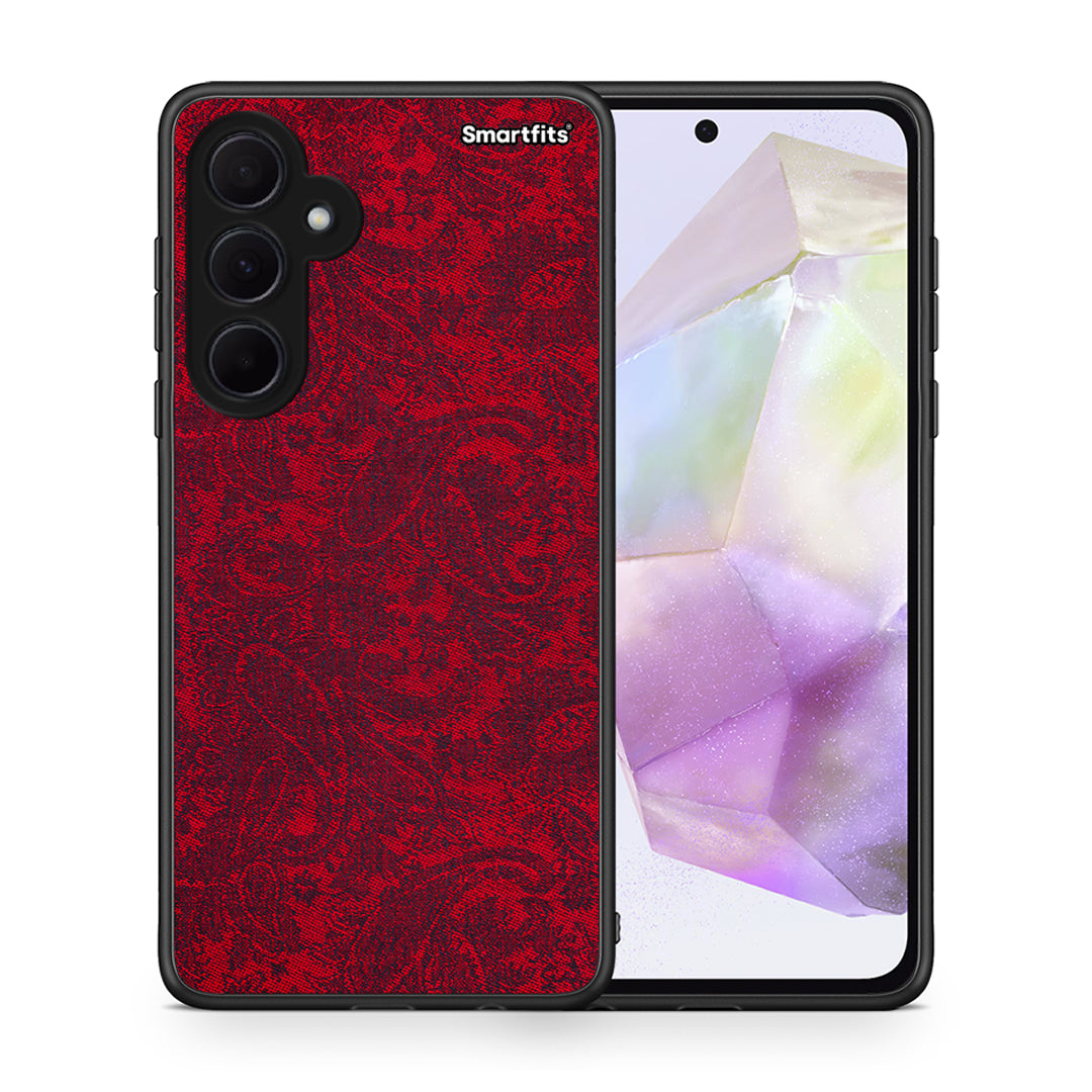 Θήκη Samsung Galaxy A35 Paisley Cashmere από τη Smartfits με σχέδιο στο πίσω μέρος και μαύρο περίβλημα | Samsung Galaxy A35 Paisley Cashmere case with colorful back and black bezels