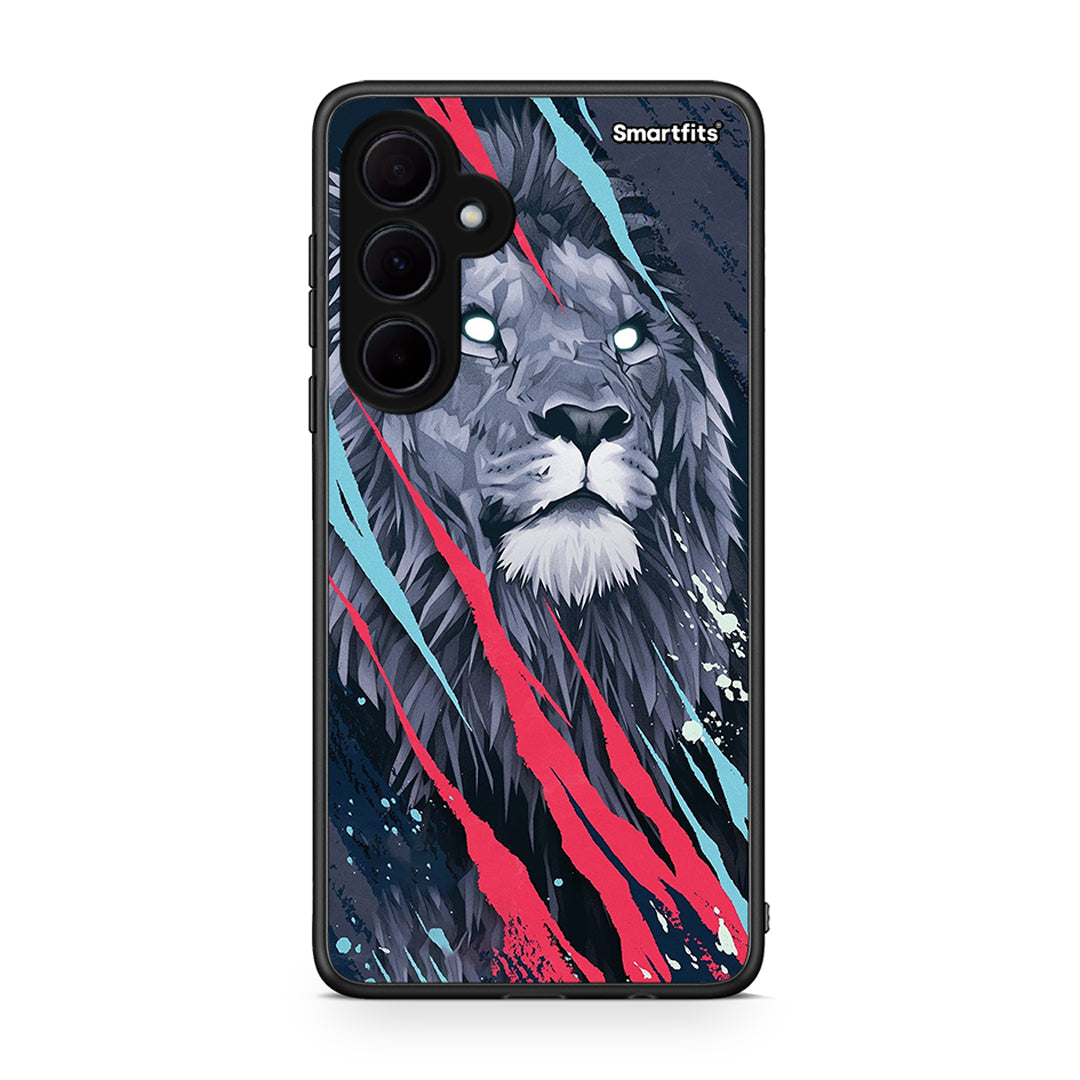 4 - Samsung Galaxy A35 Lion Designer PopArt case, cover, bumper