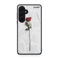 Thumbnail for Samsung Galaxy A35 Red Rose θήκη από τη Smartfits με σχέδιο στο πίσω μέρος και μαύρο περίβλημα | Smartphone case with colorful back and black bezels by Smartfits