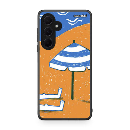 Samsung Galaxy A35 Summering Θήκη από τη Smartfits με σχέδιο στο πίσω μέρος και μαύρο περίβλημα | Smartphone case with colorful back and black bezels by Smartfits