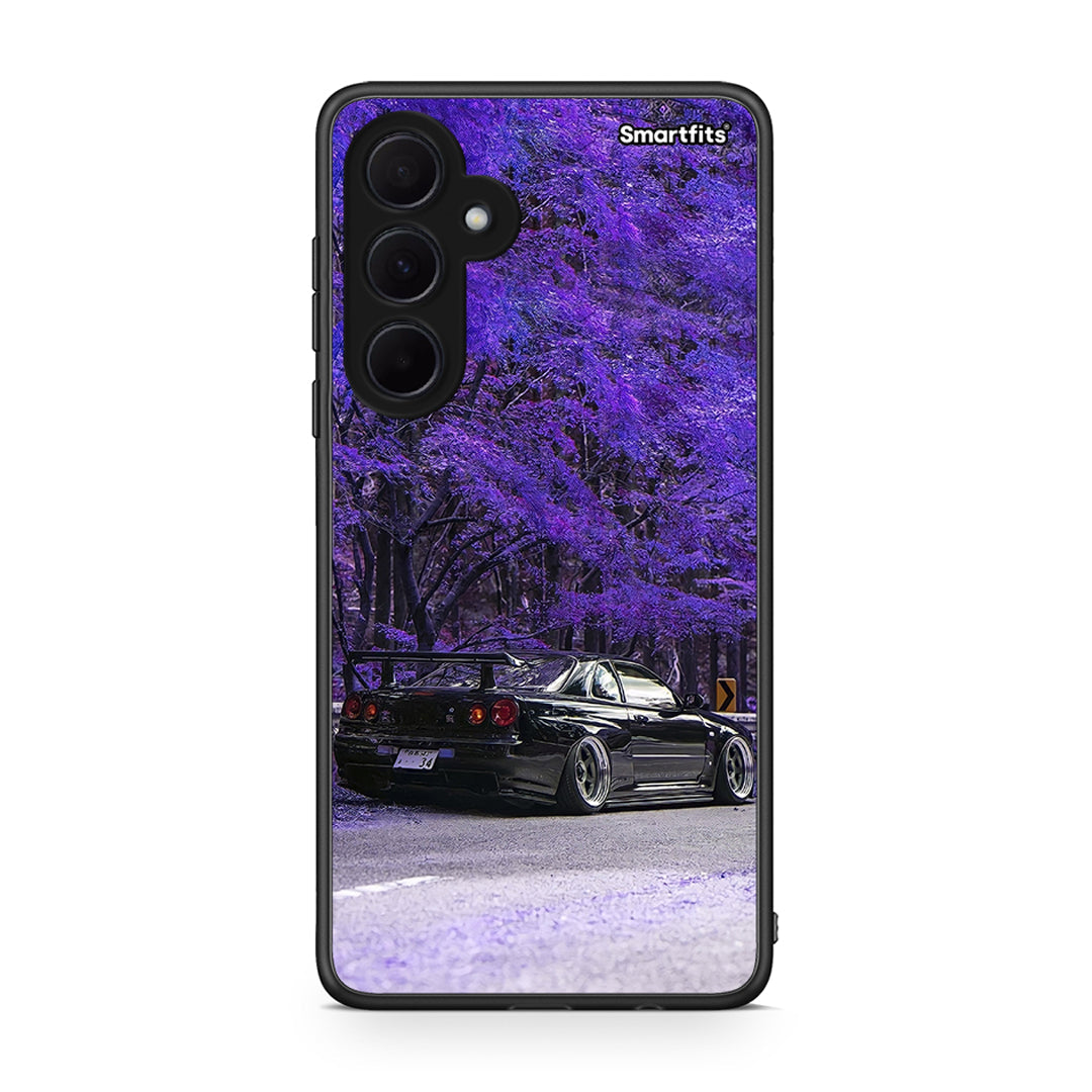 Samsung Galaxy A35 Super Car Θήκη Αγίου Βαλεντίνου από τη Smartfits με σχέδιο στο πίσω μέρος και μαύρο περίβλημα | Smartphone case with colorful back and black bezels by Smartfits