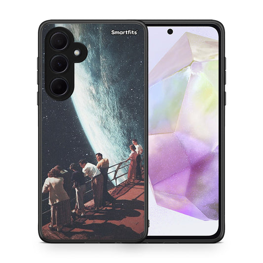 Θήκη Samsung Galaxy A35 Surreal View από τη Smartfits με σχέδιο στο πίσω μέρος και μαύρο περίβλημα | Samsung Galaxy A35 Surreal View case with colorful back and black bezels