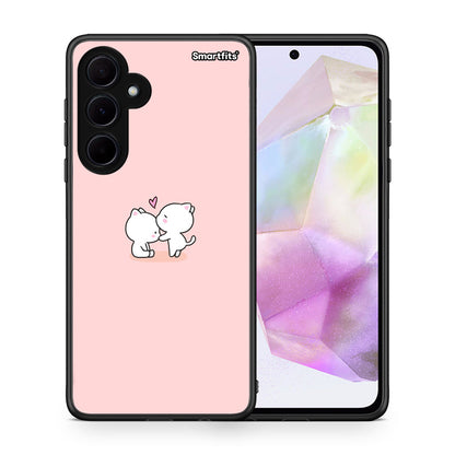 Θήκη Samsung Galaxy A35 Love Valentine από τη Smartfits με σχέδιο στο πίσω μέρος και μαύρο περίβλημα | Samsung Galaxy A35 Love Valentine case with colorful back and black bezels
