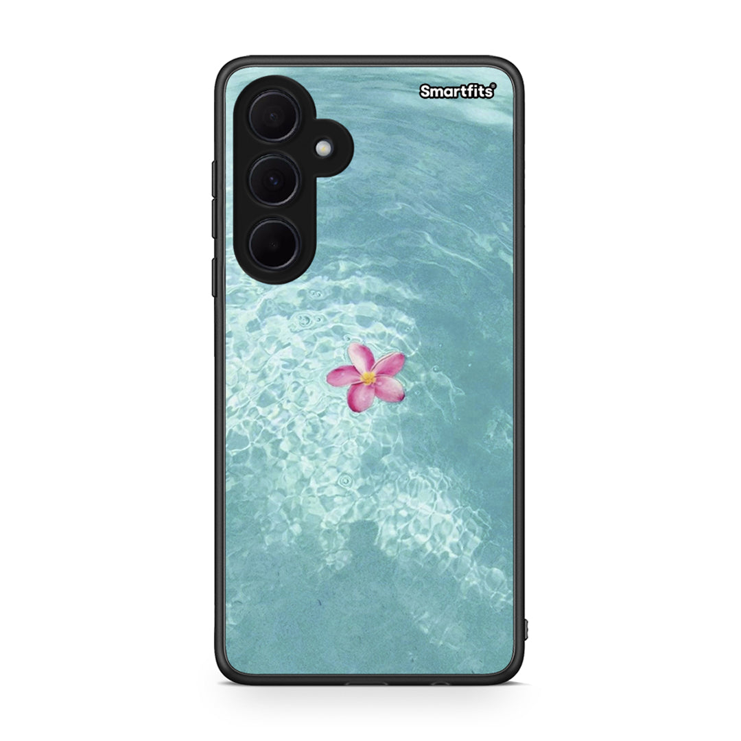 Samsung Galaxy A35 Water Flower Θήκη από τη Smartfits με σχέδιο στο πίσω μέρος και μαύρο περίβλημα | Smartphone case with colorful back and black bezels by Smartfits