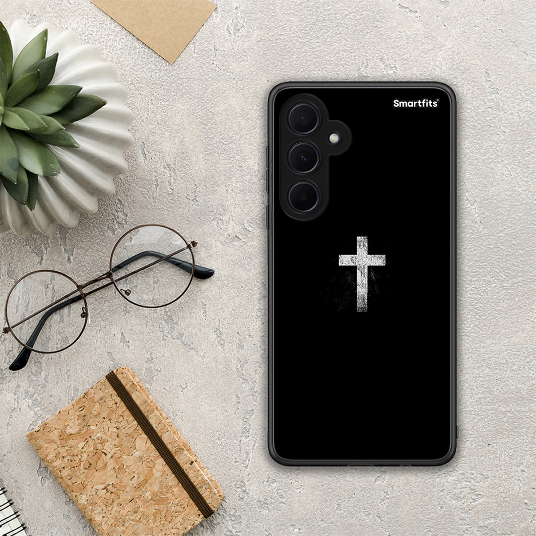 White Cross - Samsung Galaxy A35 θήκη