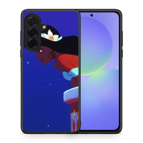 Θήκη Samsung Galaxy A36 Alladin And Jasmine Love 2 από τη Smartfits με σχέδιο στο πίσω μέρος και μαύρο περίβλημα | Samsung Galaxy A36 Alladin And Jasmine Love 2 case with colorful back and black bezels