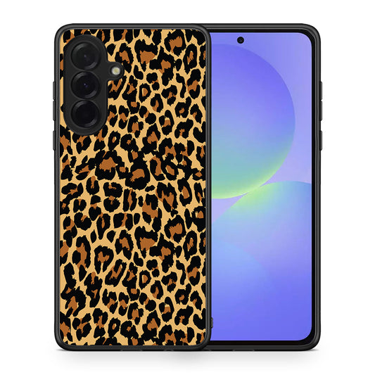 Θήκη Samsung Galaxy A36 Leopard Animal από τη Smartfits με σχέδιο στο πίσω μέρος και μαύρο περίβλημα | Samsung Galaxy A36 Leopard Animal case with colorful back and black bezels