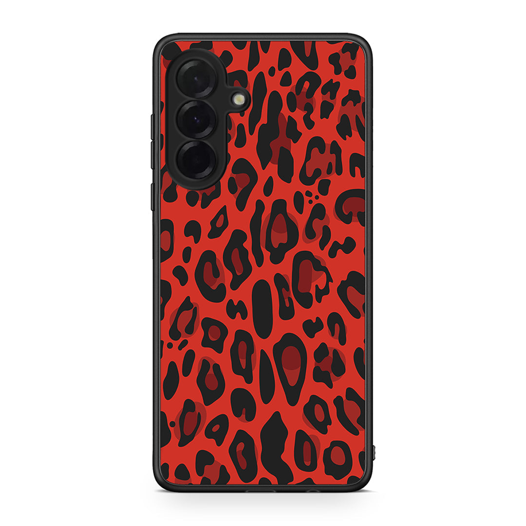 4 - Samsung Galaxy A36 Red Leopard Animal case, cover, bumper