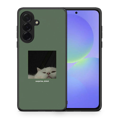 Θήκη Samsung Galaxy A36 Bitch Surprise από τη Smartfits με σχέδιο στο πίσω μέρος και μαύρο περίβλημα | Samsung Galaxy A36 Bitch Surprise case with colorful back and black bezels