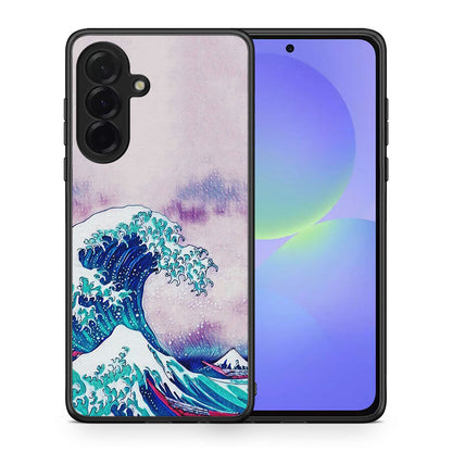 Θήκη Samsung Galaxy A36 Blue Waves από τη Smartfits με σχέδιο στο πίσω μέρος και μαύρο περίβλημα | Samsung Galaxy A36 Blue Waves case with colorful back and black bezels