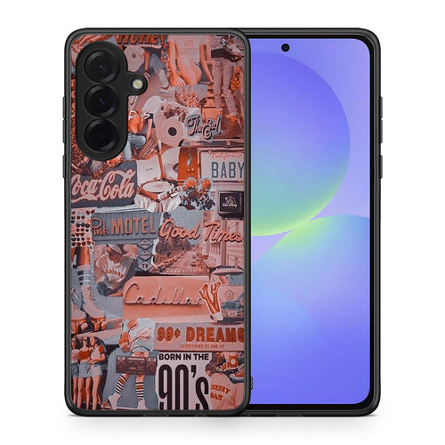 Θήκη Samsung Galaxy A36 Born In 90s από τη Smartfits με σχέδιο στο πίσω μέρος και μαύρο περίβλημα | Samsung Galaxy A36 Born In 90s case with colorful back and black bezels