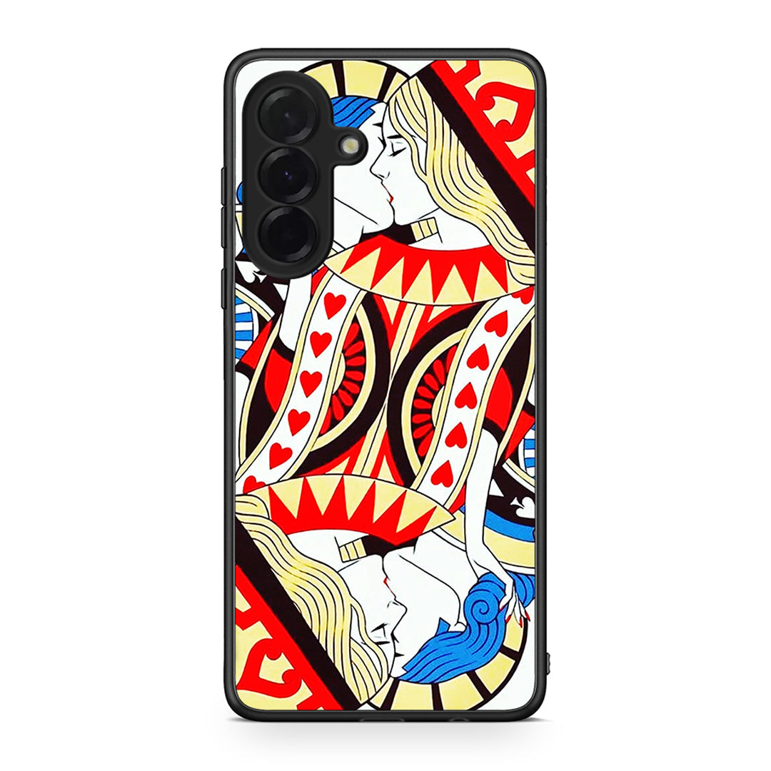 Samsung Galaxy A36 Card Love θήκη από τη Smartfits με σχέδιο στο πίσω μέρος και μαύρο περίβλημα | Smartphone case with colorful back and black bezels by Smartfits