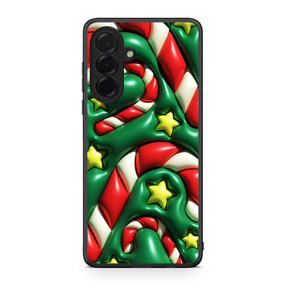 Samsung Galaxy A36 Christmas Bubbles θήκη από τη Smartfits με σχέδιο στο πίσω μέρος και μαύρο περίβλημα | Smartphone case with colorful back and black bezels by Smartfits