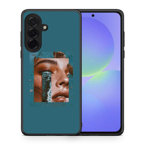 Θήκη Samsung Galaxy A36 Cry An Ocean από τη Smartfits με σχέδιο στο πίσω μέρος και μαύρο περίβλημα | Samsung Galaxy A36 Cry An Ocean case with colorful back and black bezels