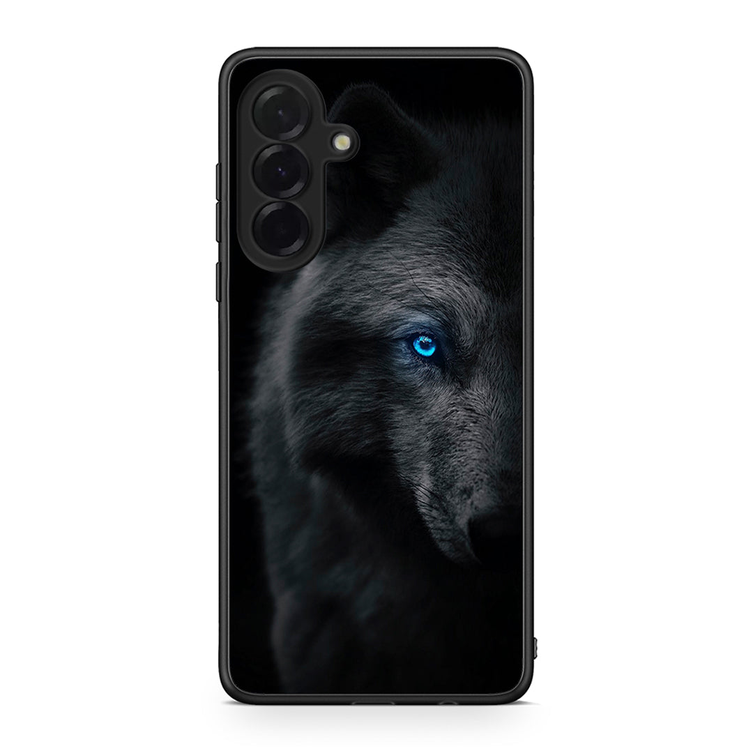 Samsung Galaxy A36 Dark Wolf θήκη από τη Smartfits με σχέδιο στο πίσω μέρος και μαύρο περίβλημα | Smartphone case with colorful back and black bezels by Smartfits
