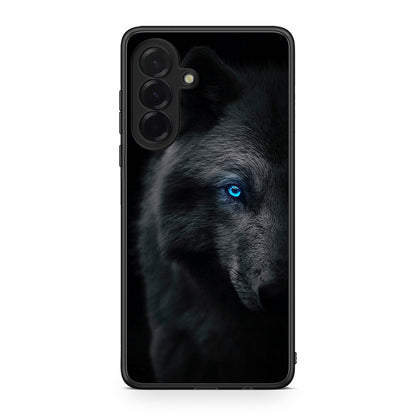 Samsung Galaxy A36 Dark Wolf θήκη από τη Smartfits με σχέδιο στο πίσω μέρος και μαύρο περίβλημα | Smartphone case with colorful back and black bezels by Smartfits