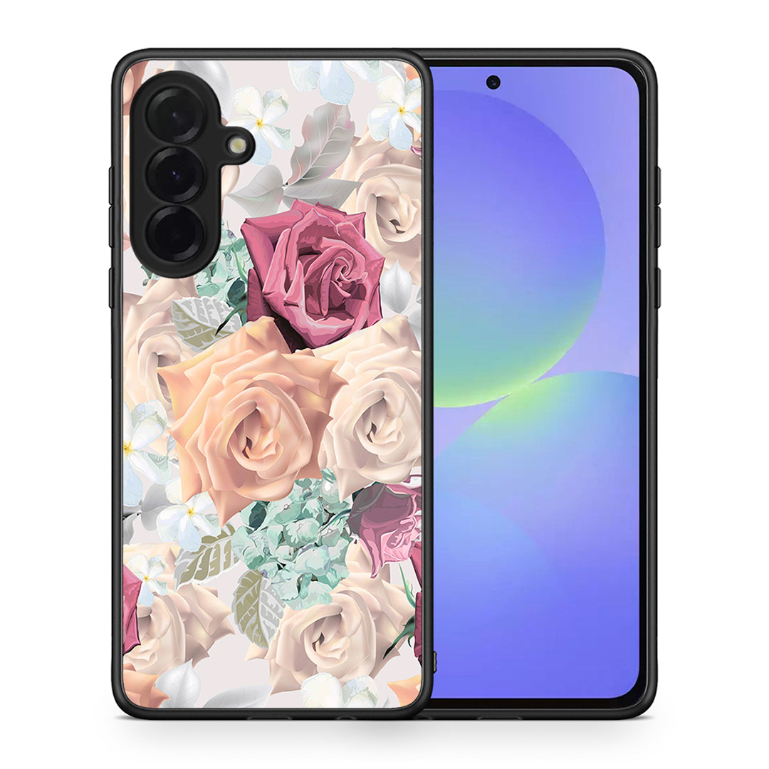 Θήκη Samsung Galaxy A36 Bouquet Floral από τη Smartfits με σχέδιο στο πίσω μέρος και μαύρο περίβλημα | Samsung Galaxy A36 Bouquet Floral case with colorful back and black bezels