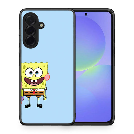 Θήκη Samsung Galaxy A36 Friends Bob από τη Smartfits με σχέδιο στο πίσω μέρος και μαύρο περίβλημα | Samsung Galaxy A36 Friends Bob case with colorful back and black bezels