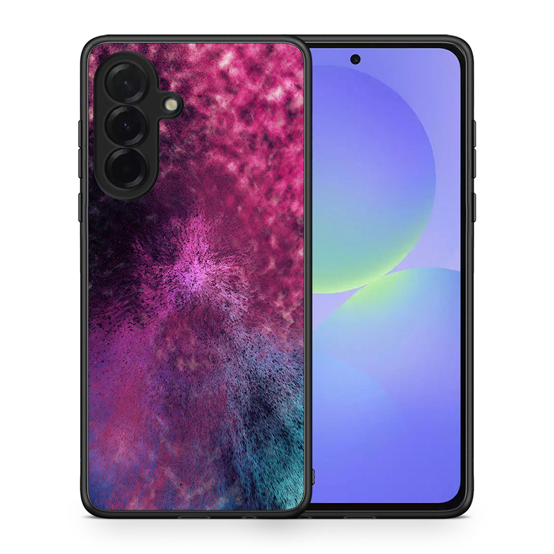 Θήκη Samsung Galaxy A36 Aurora Galaxy από τη Smartfits με σχέδιο στο πίσω μέρος και μαύρο περίβλημα | Samsung Galaxy A36 Aurora Galaxy case with colorful back and black bezels