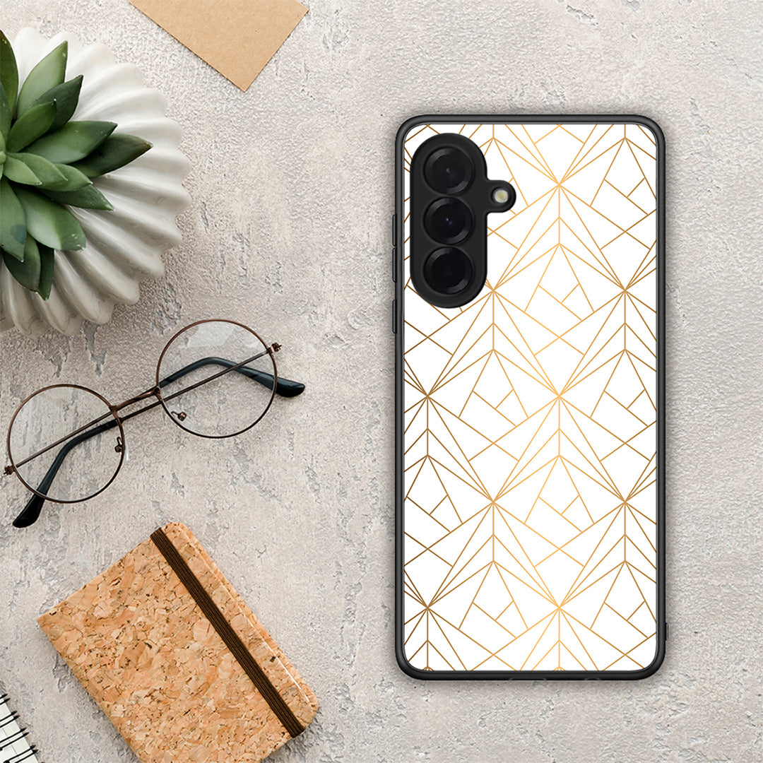 Geometric Luxury White - Samsung Galaxy A36 θήκη