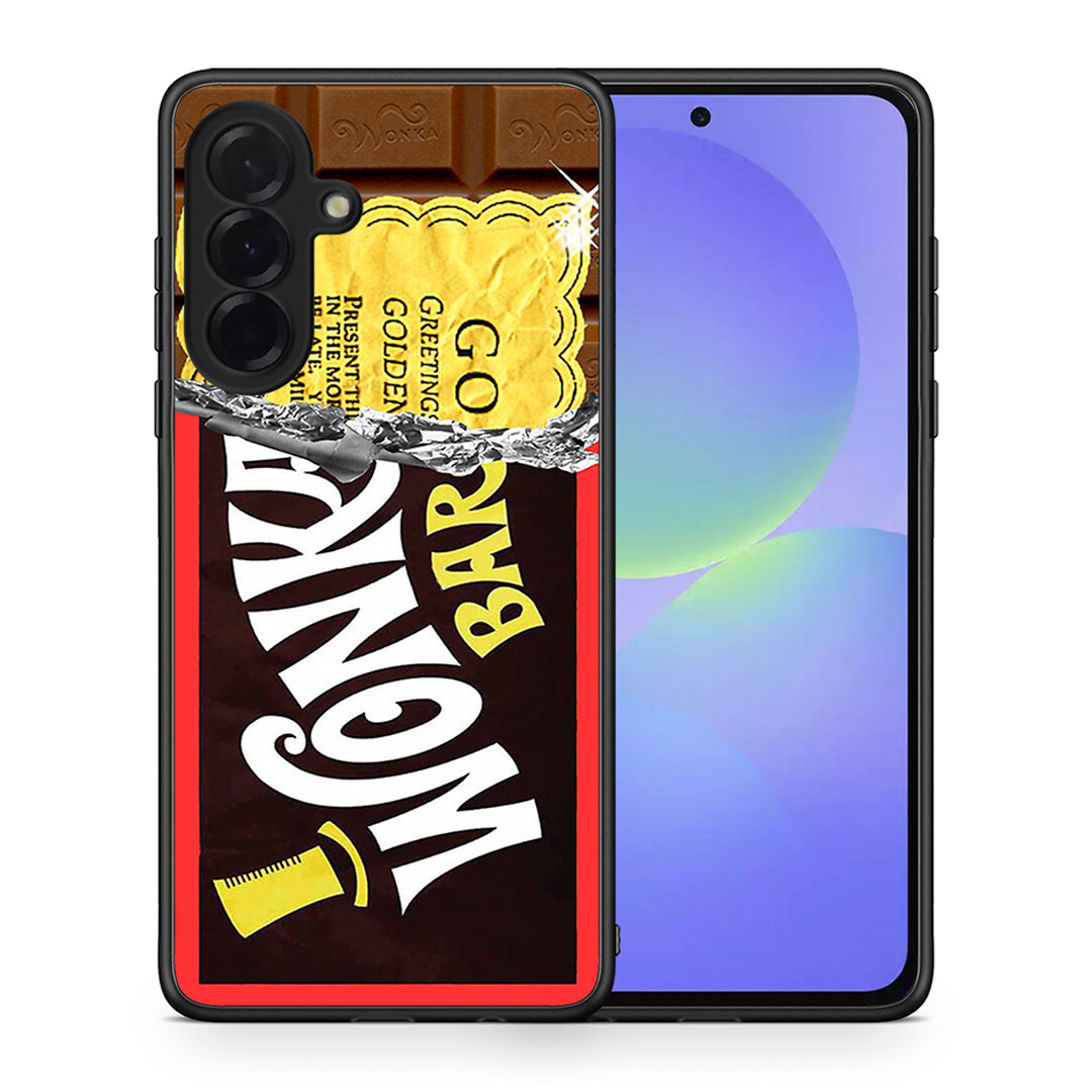 Θήκη Samsung Galaxy A36 Golden Ticket από τη Smartfits με σχέδιο στο πίσω μέρος και μαύρο περίβλημα | Samsung Galaxy A36 Golden Ticket case with colorful back and black bezels