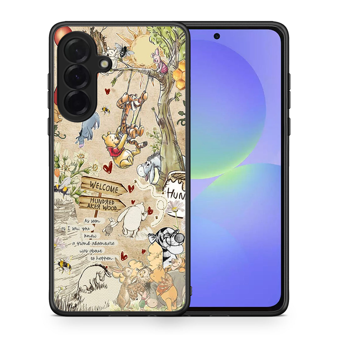 Θήκη Samsung Galaxy A36 Happy Friends από τη Smartfits με σχέδιο στο πίσω μέρος και μαύρο περίβλημα | Samsung Galaxy A36 Happy Friends case with colorful back and black bezels