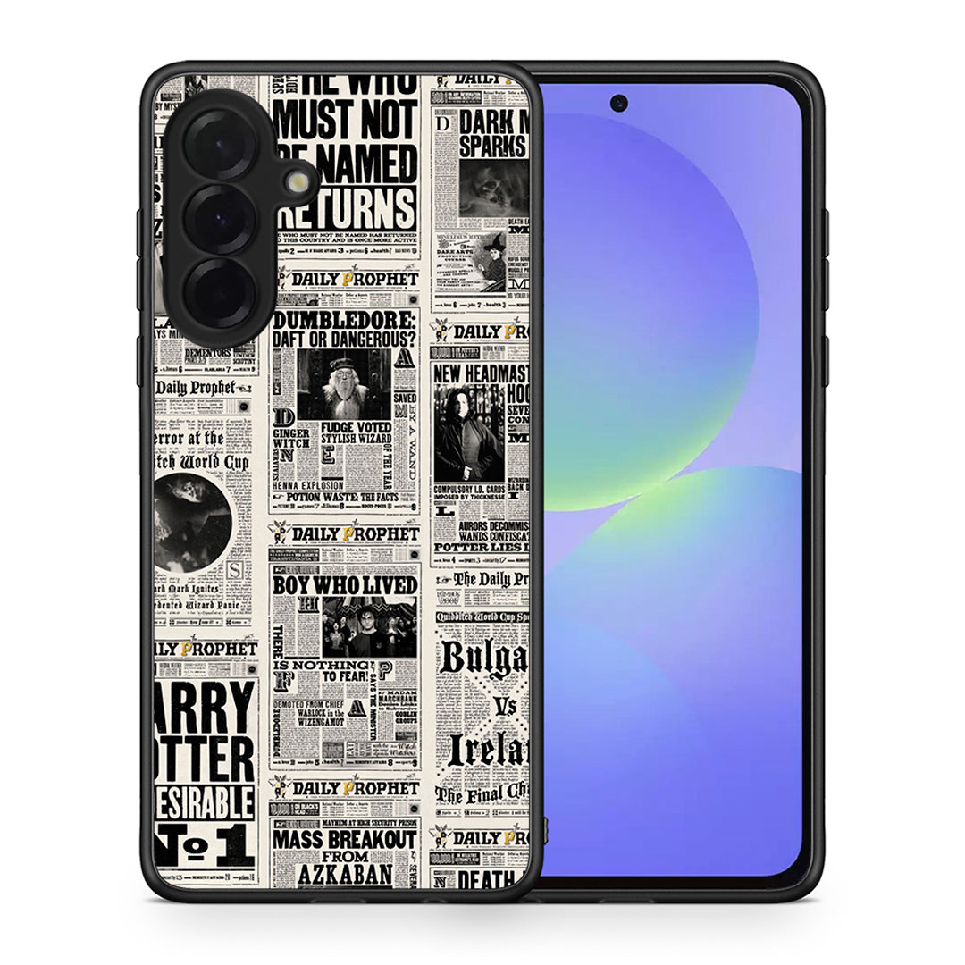 Θήκη Samsung Galaxy A36 Harry Paper από τη Smartfits με σχέδιο στο πίσω μέρος και μαύρο περίβλημα | Samsung Galaxy A36 Harry Paper case with colorful back and black bezels