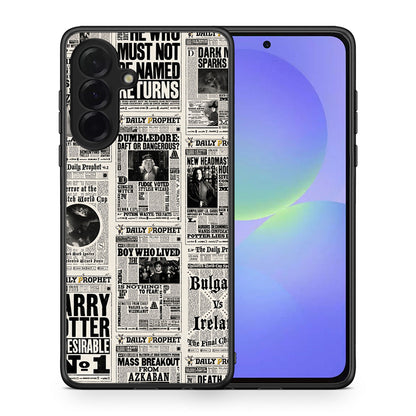 Θήκη Samsung Galaxy A36 Harry Paper από τη Smartfits με σχέδιο στο πίσω μέρος και μαύρο περίβλημα | Samsung Galaxy A36 Harry Paper case with colorful back and black bezels