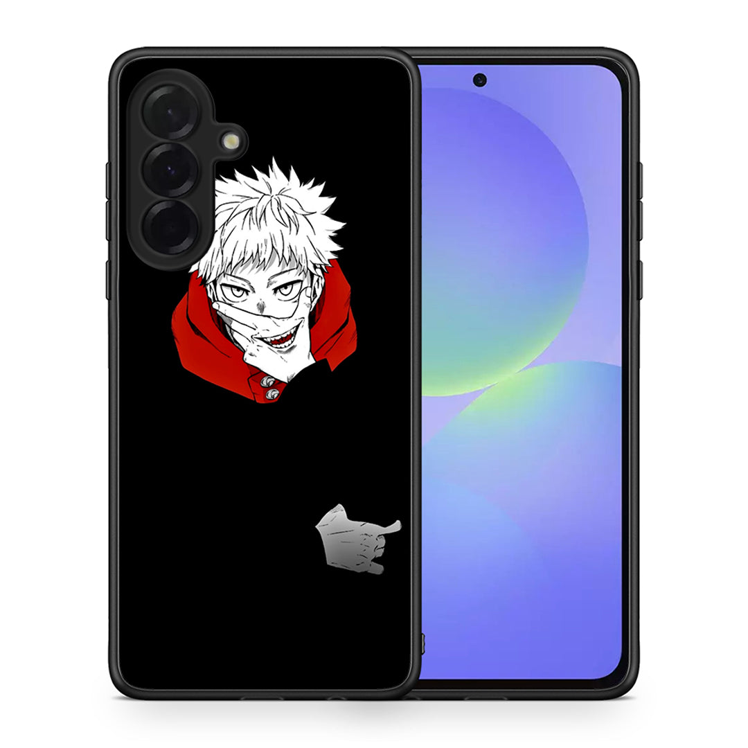 Θήκη Samsung Galaxy A36 Itadori Anime από τη Smartfits με σχέδιο στο πίσω μέρος και μαύρο περίβλημα | Samsung Galaxy A36 Itadori Anime case with colorful back and black bezels
