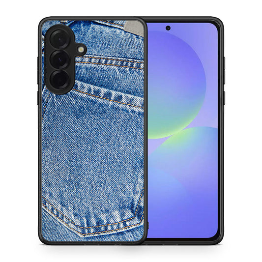 Θήκη Samsung Galaxy A36 Jeans Pocket από τη Smartfits με σχέδιο στο πίσω μέρος και μαύρο περίβλημα | Samsung Galaxy A36 Jeans Pocket case with colorful back and black bezels