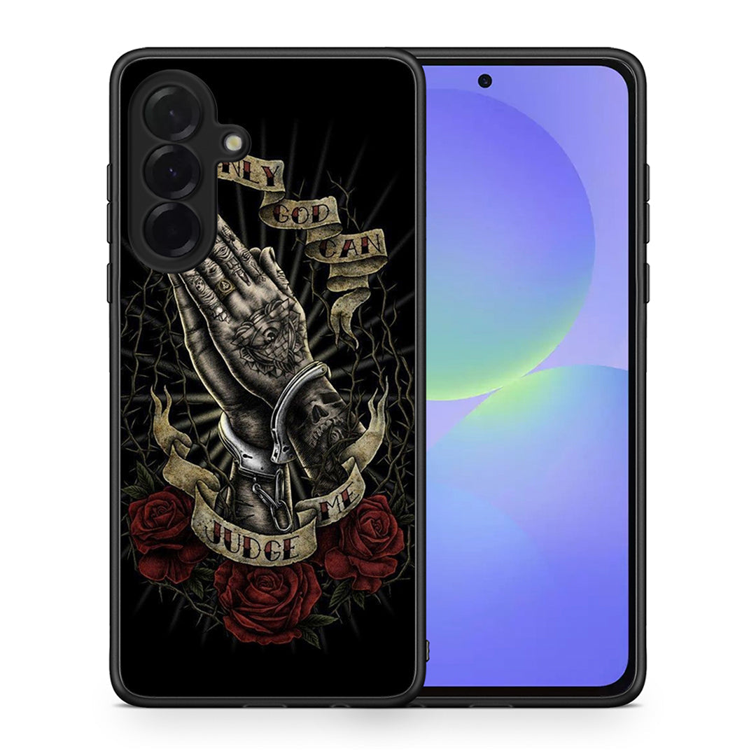 Θήκη Samsung Galaxy A36 Judge By God από τη Smartfits με σχέδιο στο πίσω μέρος και μαύρο περίβλημα | Samsung Galaxy A36 Judge By God case with colorful back and black bezels