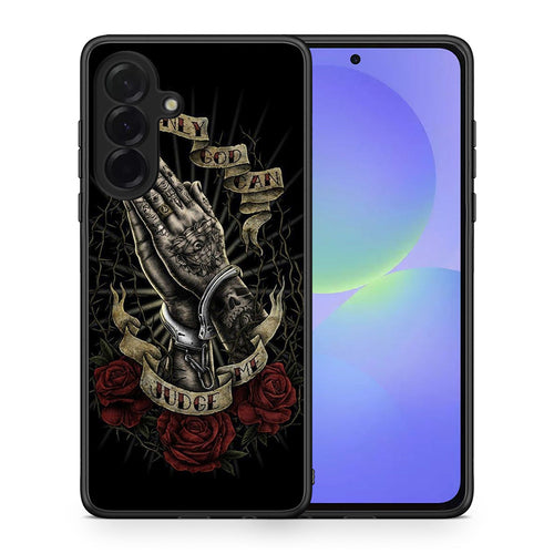 Θήκη Samsung Galaxy A36 Judge By God από τη Smartfits με σχέδιο στο πίσω μέρος και μαύρο περίβλημα | Samsung Galaxy A36 Judge By God case with colorful back and black bezels