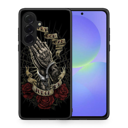 Θήκη Samsung Galaxy A36 Judge By God από τη Smartfits με σχέδιο στο πίσω μέρος και μαύρο περίβλημα | Samsung Galaxy A36 Judge By God case with colorful back and black bezels