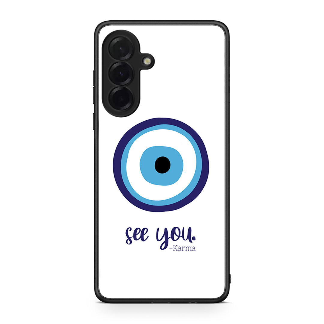 Samsung Galaxy A36 Karma Says θήκη από τη Smartfits με σχέδιο στο πίσω μέρος και μαύρο περίβλημα | Smartphone case with colorful back and black bezels by Smartfits