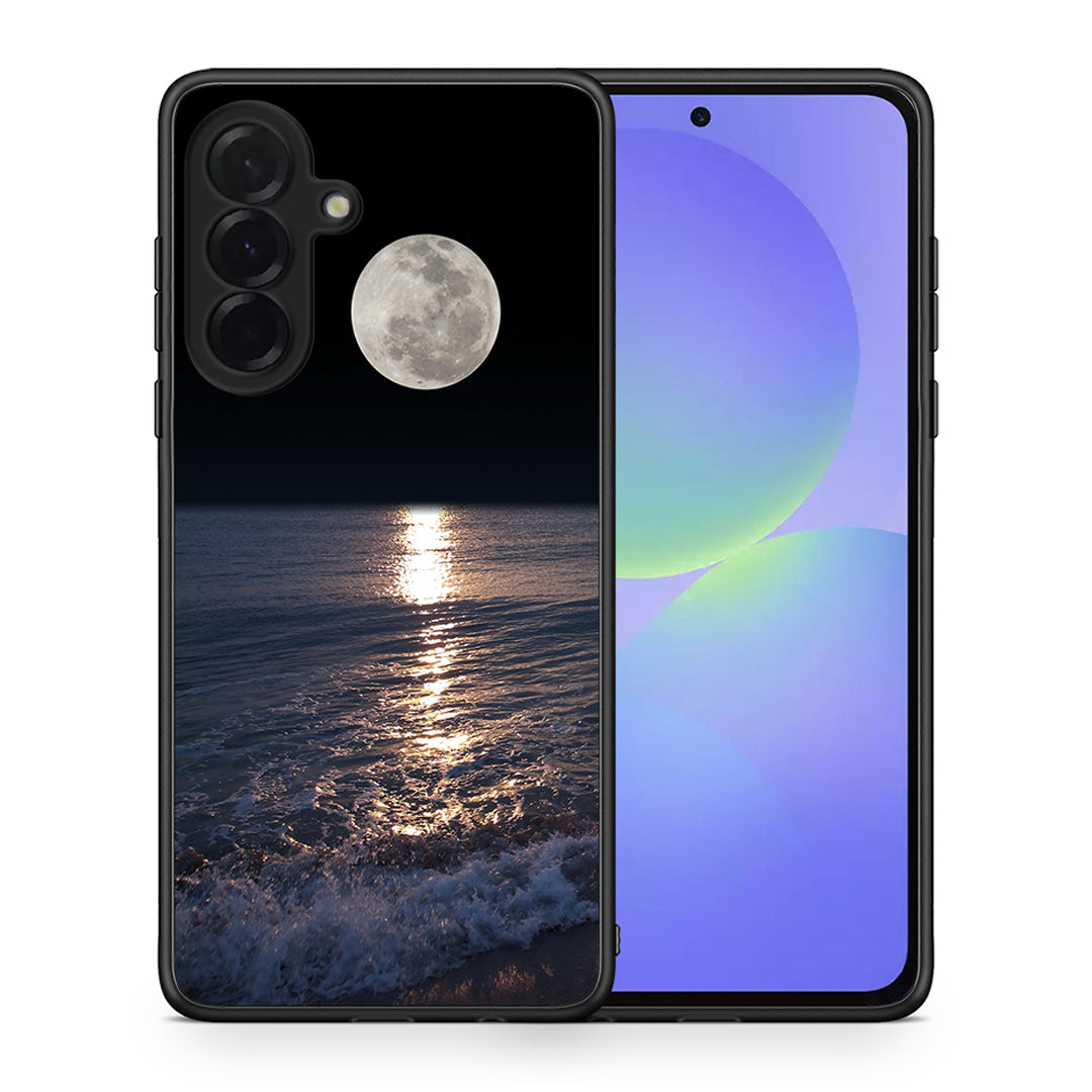 Θήκη Samsung Galaxy A36 Moon Landscape από τη Smartfits με σχέδιο στο πίσω μέρος και μαύρο περίβλημα | Samsung Galaxy A36 Moon Landscape case with colorful back and black bezels