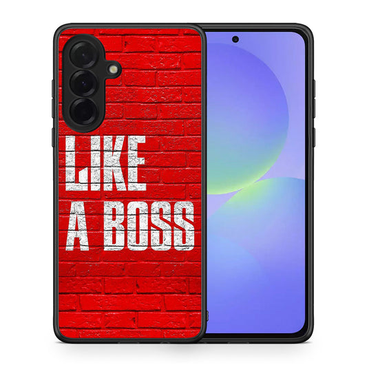 Θήκη Samsung Galaxy A36 Like A Boss από τη Smartfits με σχέδιο στο πίσω μέρος και μαύρο περίβλημα | Samsung Galaxy A36 Like A Boss case with colorful back and black bezels