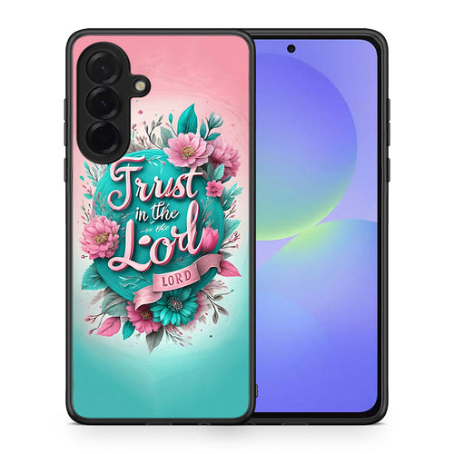 Θήκη Samsung Galaxy A36 Lord Trust από τη Smartfits με σχέδιο στο πίσω μέρος και μαύρο περίβλημα | Samsung Galaxy A36 Lord Trust case with colorful back and black bezels