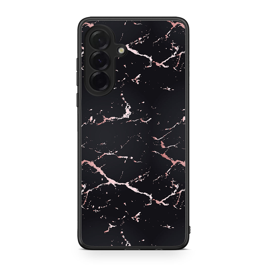 4 - Samsung Galaxy A36 Black Rosegold Marble case, cover, bumper