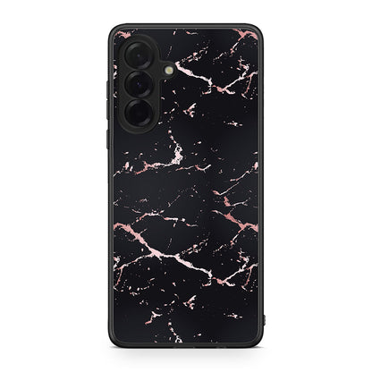 4 - Samsung Galaxy A36 Black Rosegold Marble case, cover, bumper