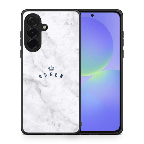Θήκη Samsung Galaxy A36 Queen Marble από τη Smartfits με σχέδιο στο πίσω μέρος και μαύρο περίβλημα | Samsung Galaxy A36 Queen Marble case with colorful back and black bezels