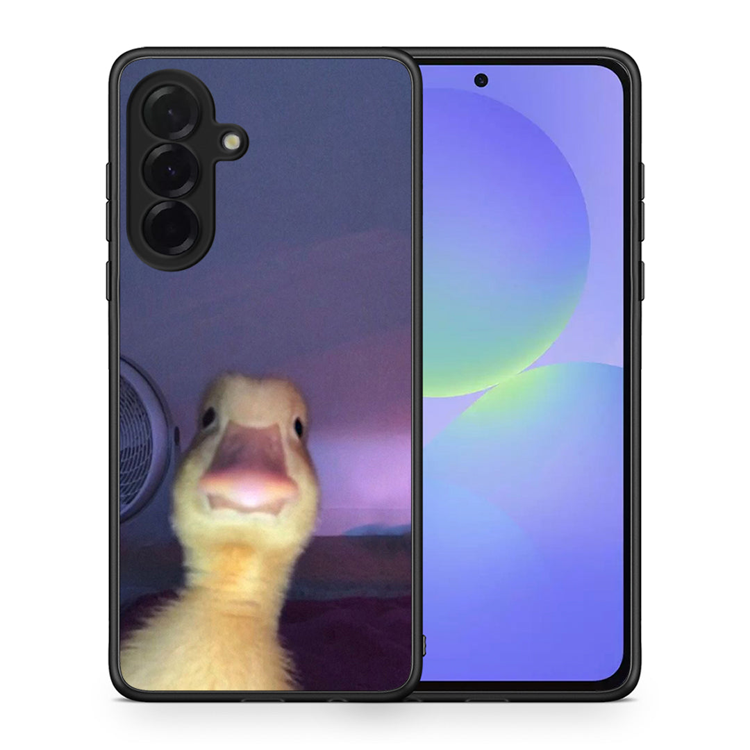 Θήκη Samsung Galaxy A36 Meme Duck από τη Smartfits με σχέδιο στο πίσω μέρος και μαύρο περίβλημα | Samsung Galaxy A36 Meme Duck case with colorful back and black bezels