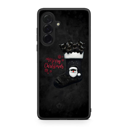 Samsung Galaxy A36 Merry Cat Christmas θήκη από τη Smartfits με σχέδιο στο πίσω μέρος και μαύρο περίβλημα | Smartphone case with colorful back and black bezels by Smartfits